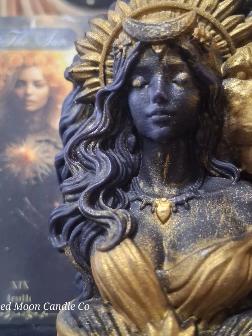 Sekhmet — Goddess of Ra Luxury Ritual Candle | Hand-Sculpted Lioness Warrior | D